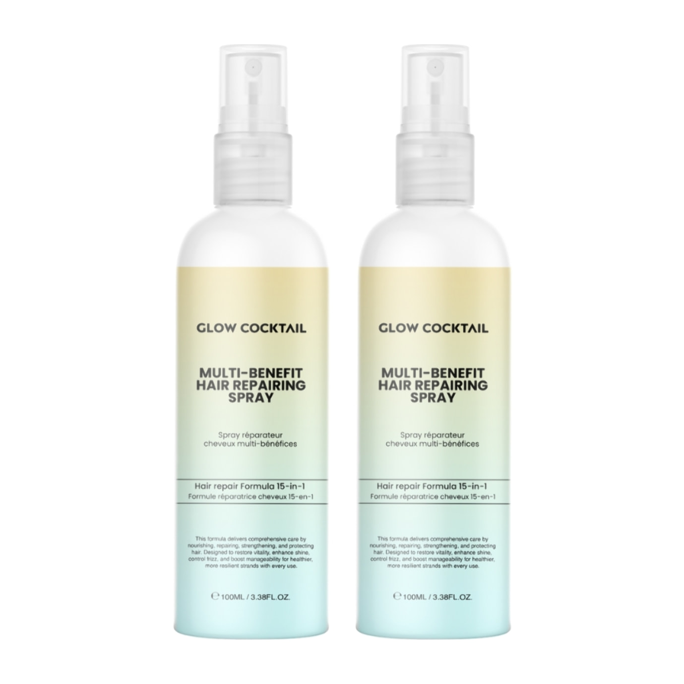 Dúo de spray reparador capilar multiusos