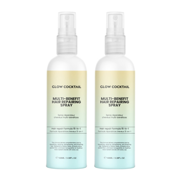 Dúo de spray reparador capilar multiusos