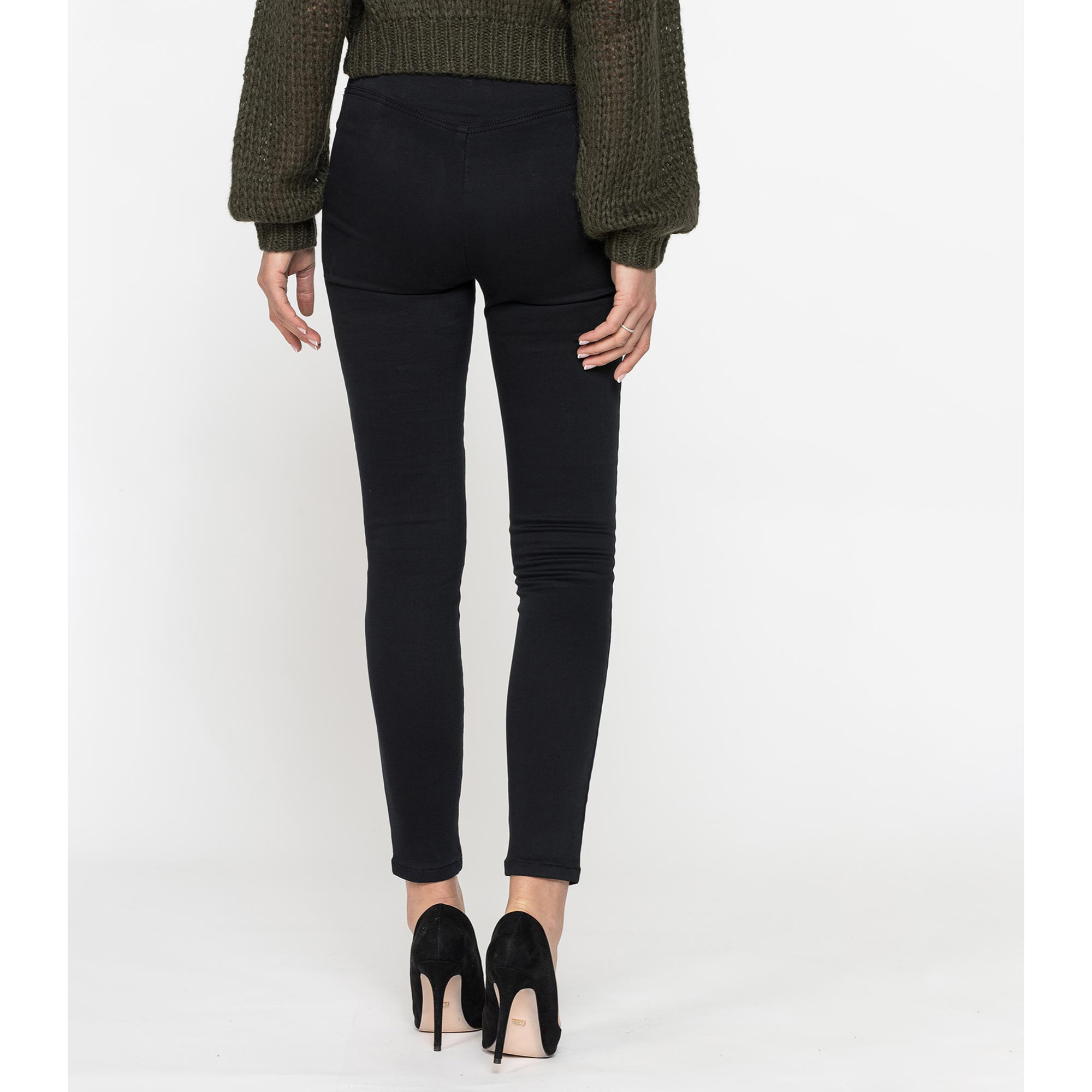 LEGG-JEANS EFFETTO PERFETTO IN GABARDINA SUPER STRETCH 10OZ