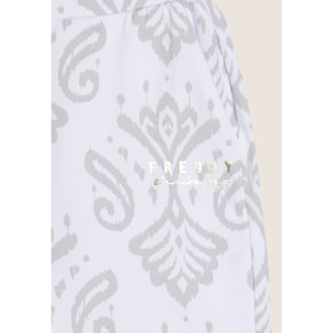 Bermuda in jersey con stampa floreale