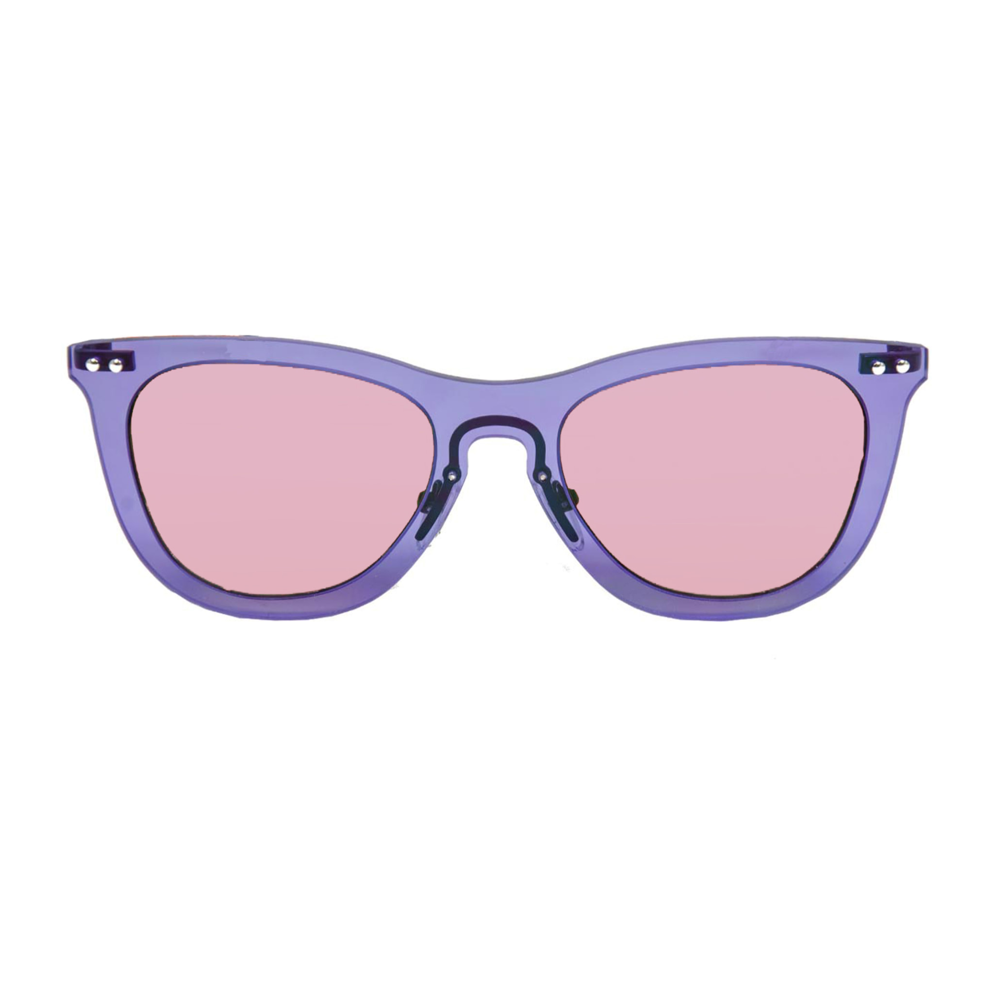 Gafas de sol OCEAN FLORENCIA - Trans / Violeta degradada con montura azul transparente y patillas doradas