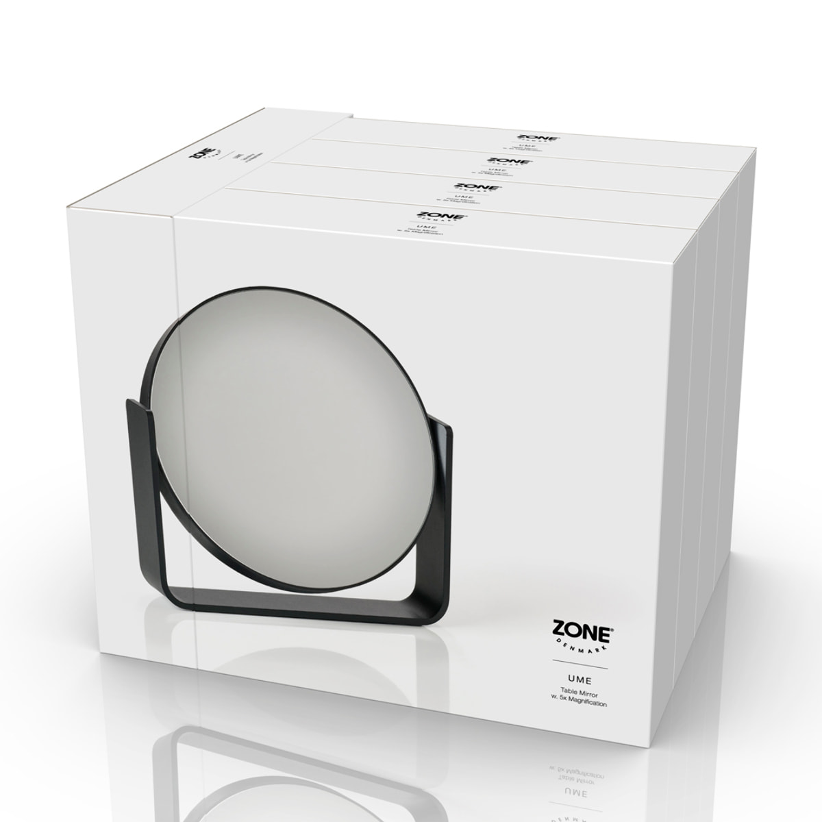 Miroir de table avec grossissement 5 x Ume Gris clair