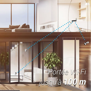 Caméra de surveillance EZVIZ NVR H5S+ 4 caméras extérieures H3C 2K+