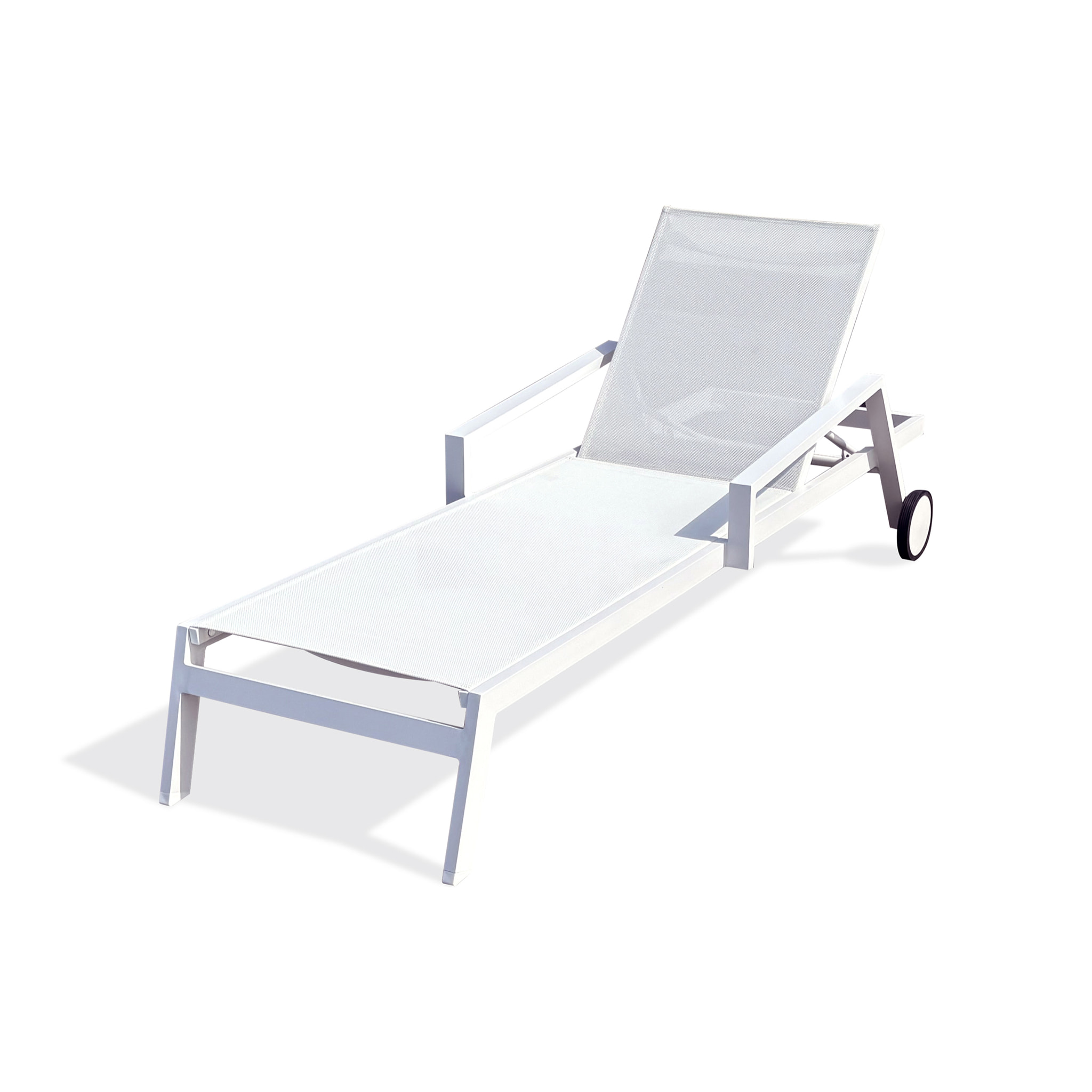 IBIZA - Bain de soleil en aluminium et toile plastifiéehe