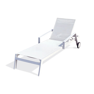 IBIZA - Bain de soleil en aluminium et toile plastifiéehe