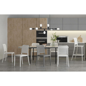 Tomasucci set 4 Sedie da interno / esterno SABINE WHITE