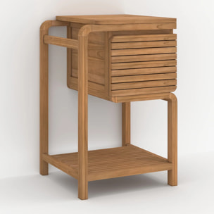 Meuble de salle de bain en bois de teck 50 cm - Lucette
