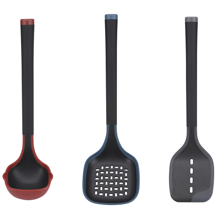 Set utensilios de cocina 3pc silicona, colección Essence Bergner