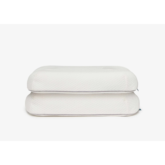 Almohada Beauty Sleep - Diseño Anti Edad y Arrugas - Apoyo Cervical Smart - Pack 2