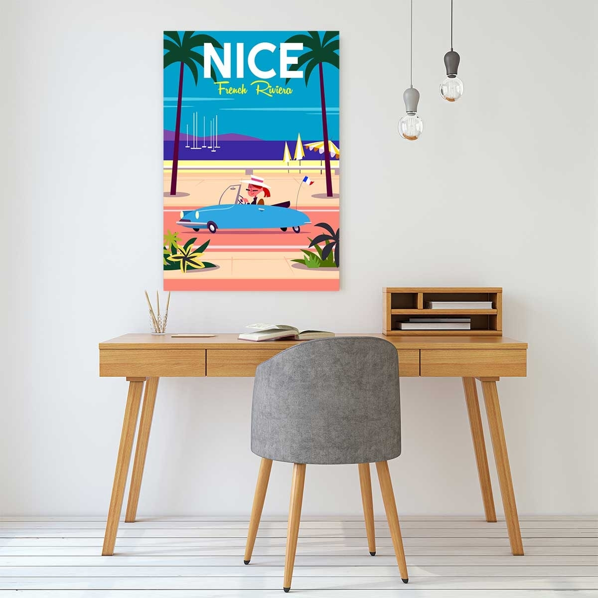 Tableau promenade des anglais Tableau alu Dibond