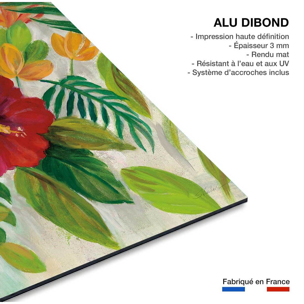 Tableau Hibiscus des tropiques Tableau alu Dibond