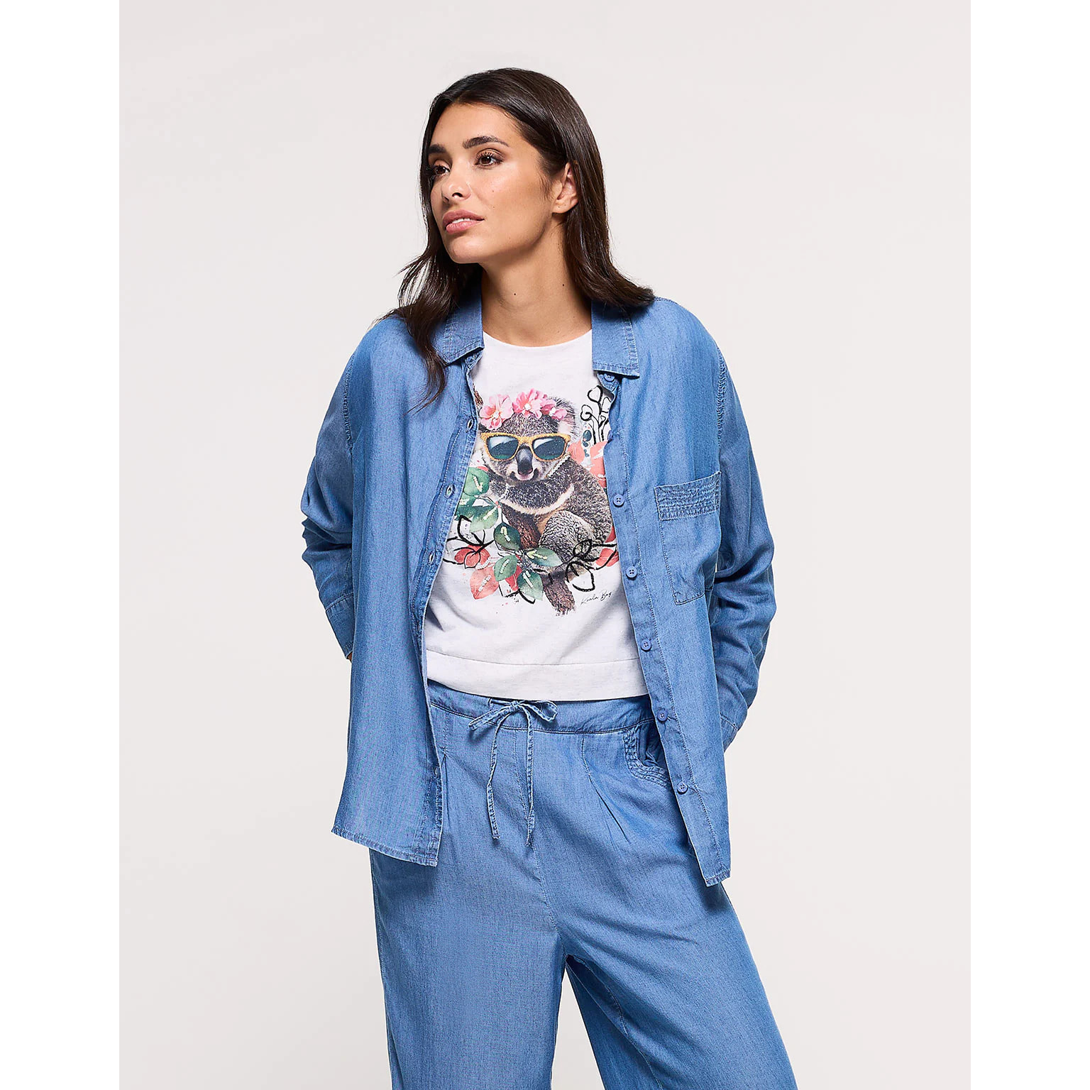 Camisa Manga Larga Denim - Daphne