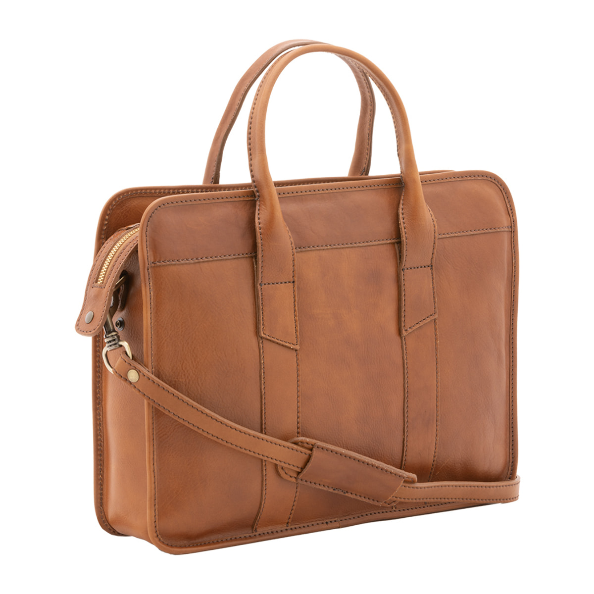 Borsa a mano  unisex In Vera pelle Made in Italy 40x30x8 cm