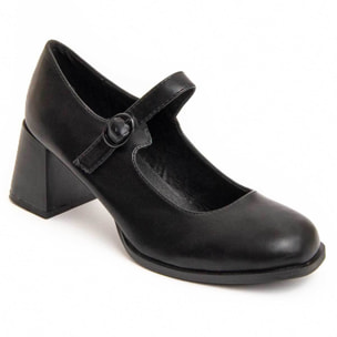 Zapato De Tacón - Negro - Altura: 6 Cm