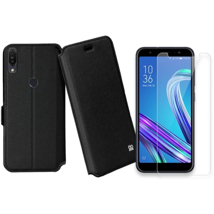 Pack IBROZ ZenFone Max ProM1 Etui + Verre trempé