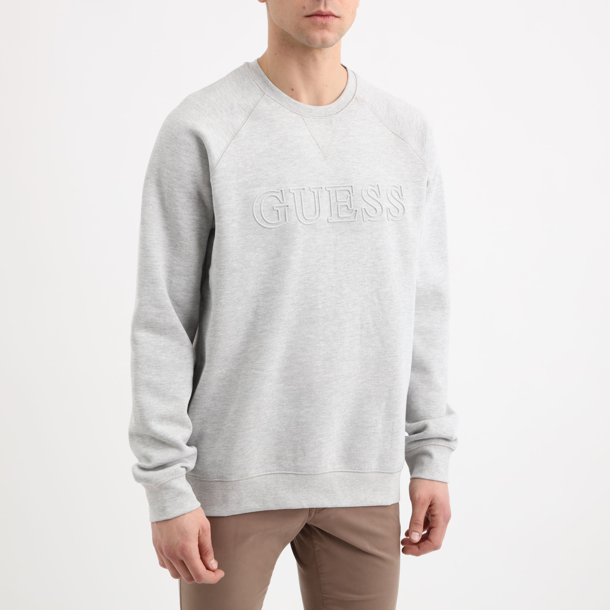 Sweat Aldwin - coton biologique - logo - gris