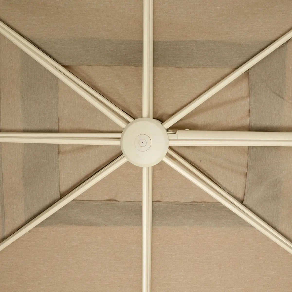 Parasol déporté rectangulaire inclinable Melhia 4x3m argile