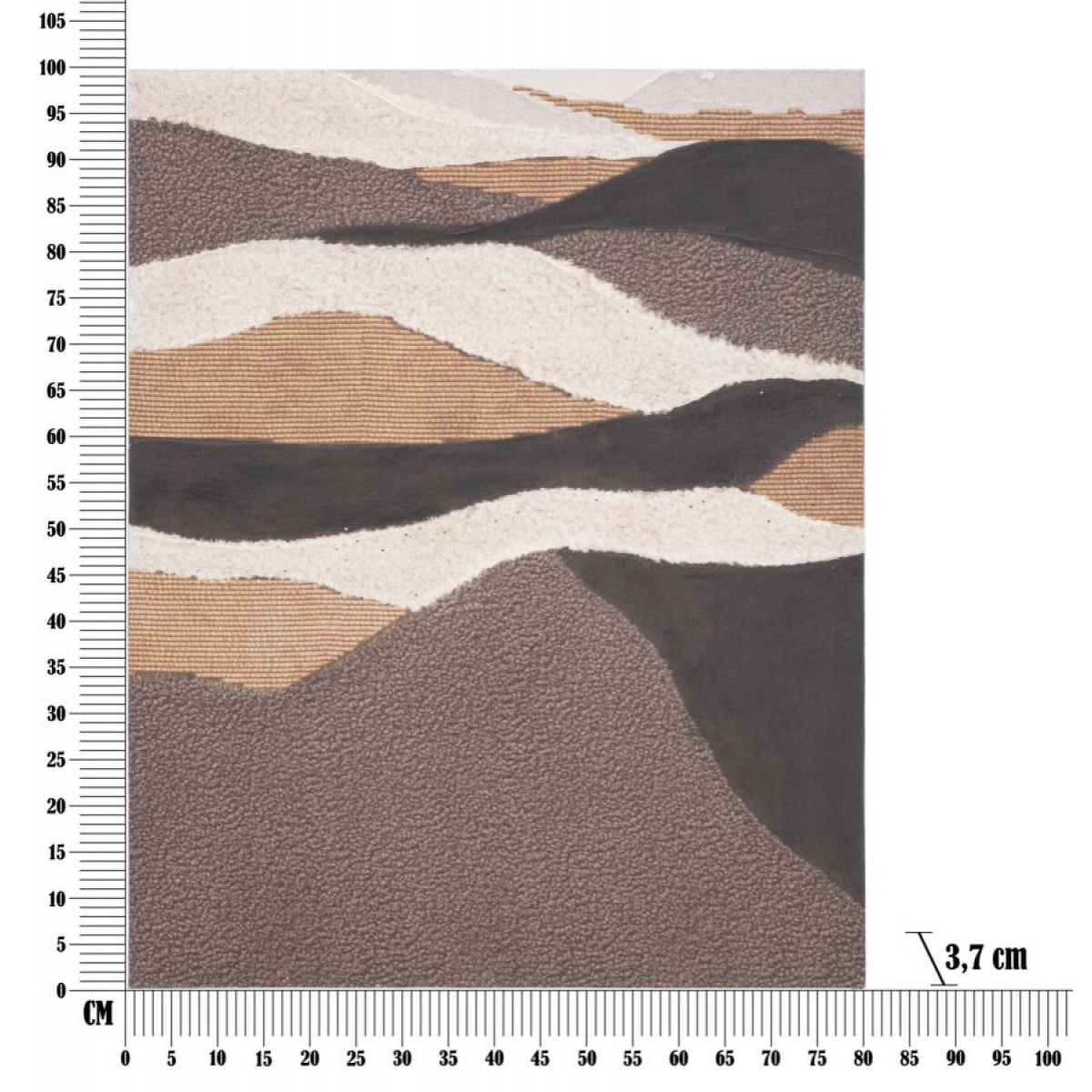 DIPINTO SU TELA DARKY CM 80X3,7X100