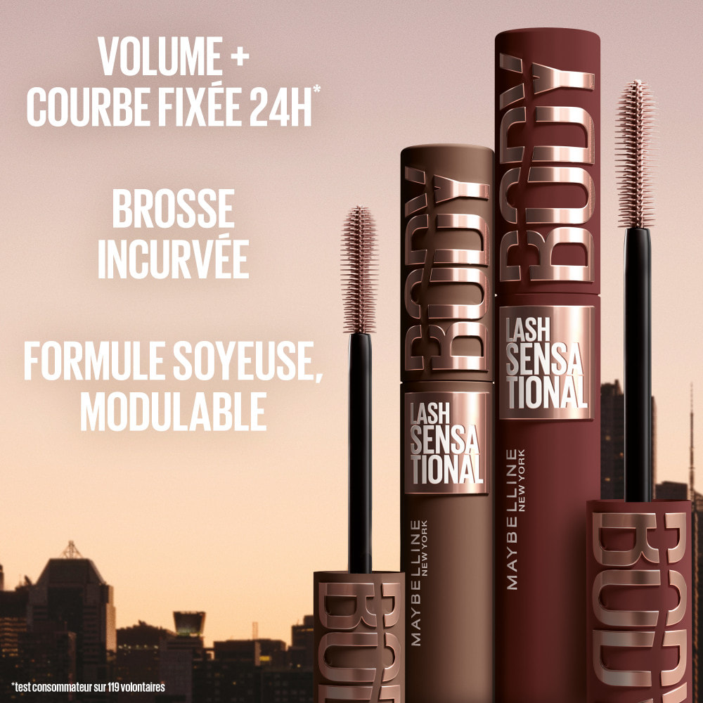Maybelline New York Cils sensationnel Mascara Body Brick Brown 9,75ml