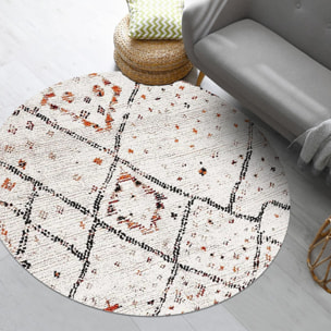 Tapis Fuso aux motifs traditionnels berbères