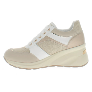 Armata di Mare Scarpe Donna Sneakers Casual con Soletta in Memory Foam AMD S61H18 White Nude Gold