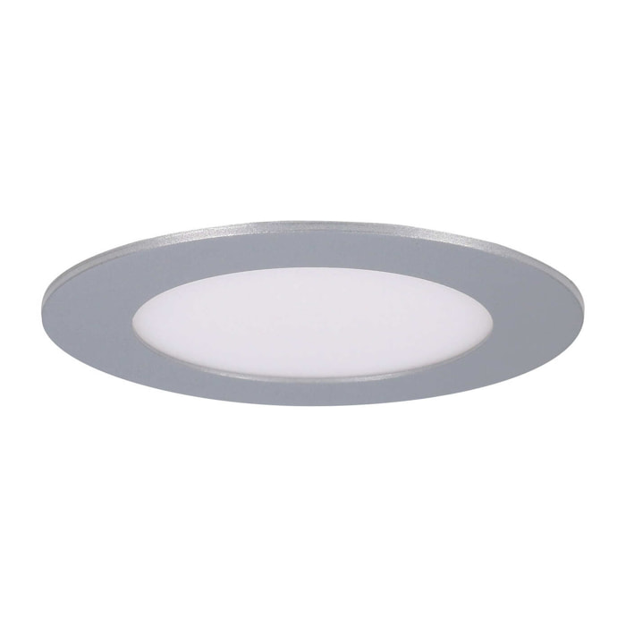 Easy round downlight redondo con luz led en color blanco cálido 3000K Ø 120mm en color gris