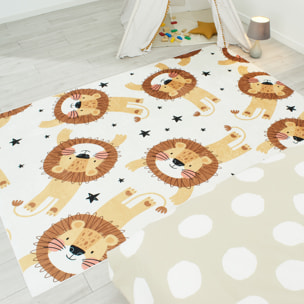 HAPPY - Tapis enfant motif Lion