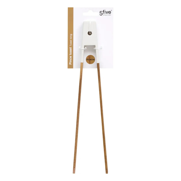 Pince à toast L5,5cm Acacia bois foncé