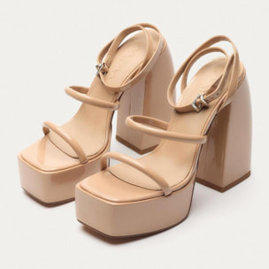 Sandalias  de tacón - Dara  - Beige - 15 cm