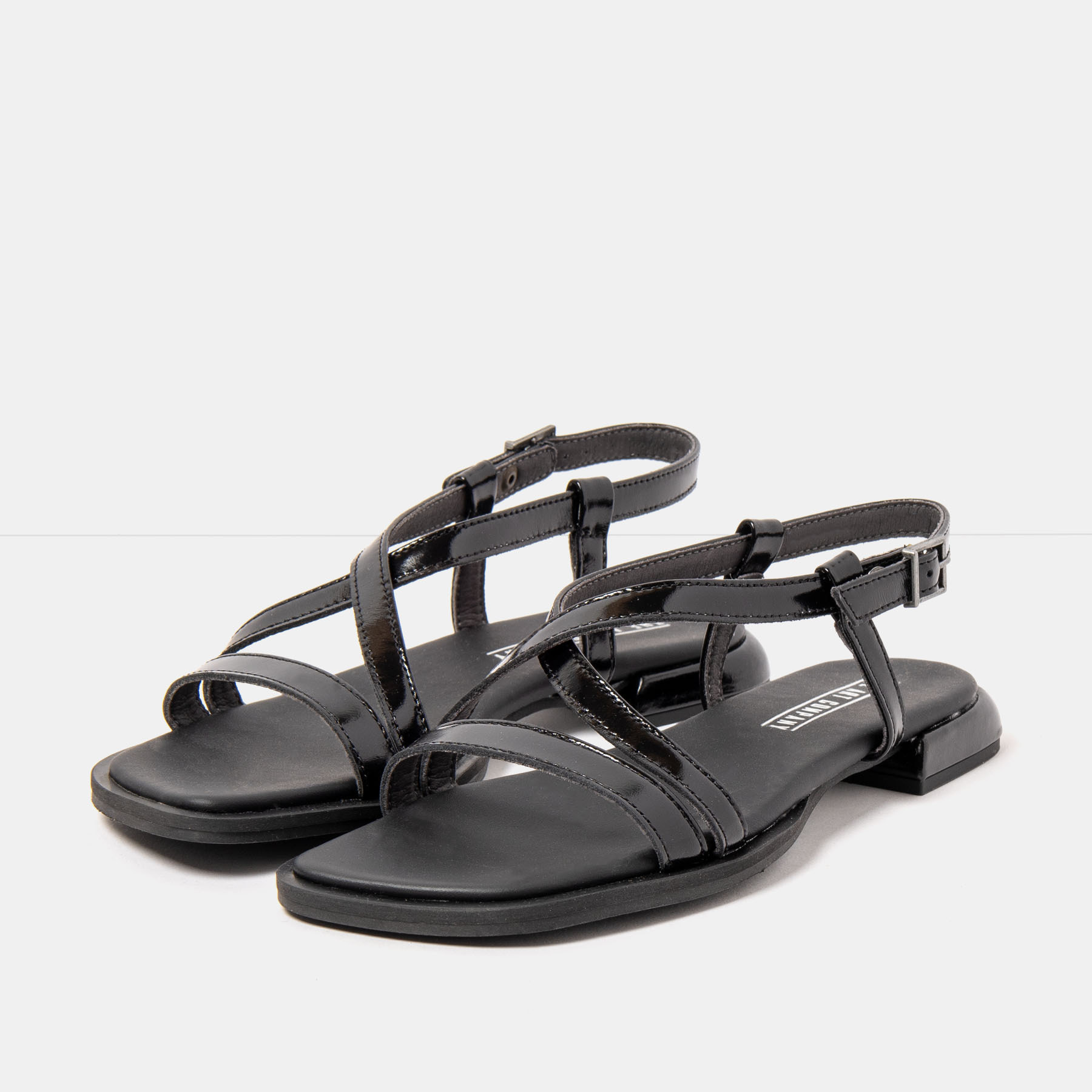 Sandalias 2001 NAPPA SHINNY BLACK / BERGAMO color Black