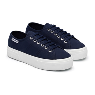 Scarpe da donna Superga Blu 3740 Platform Leggera