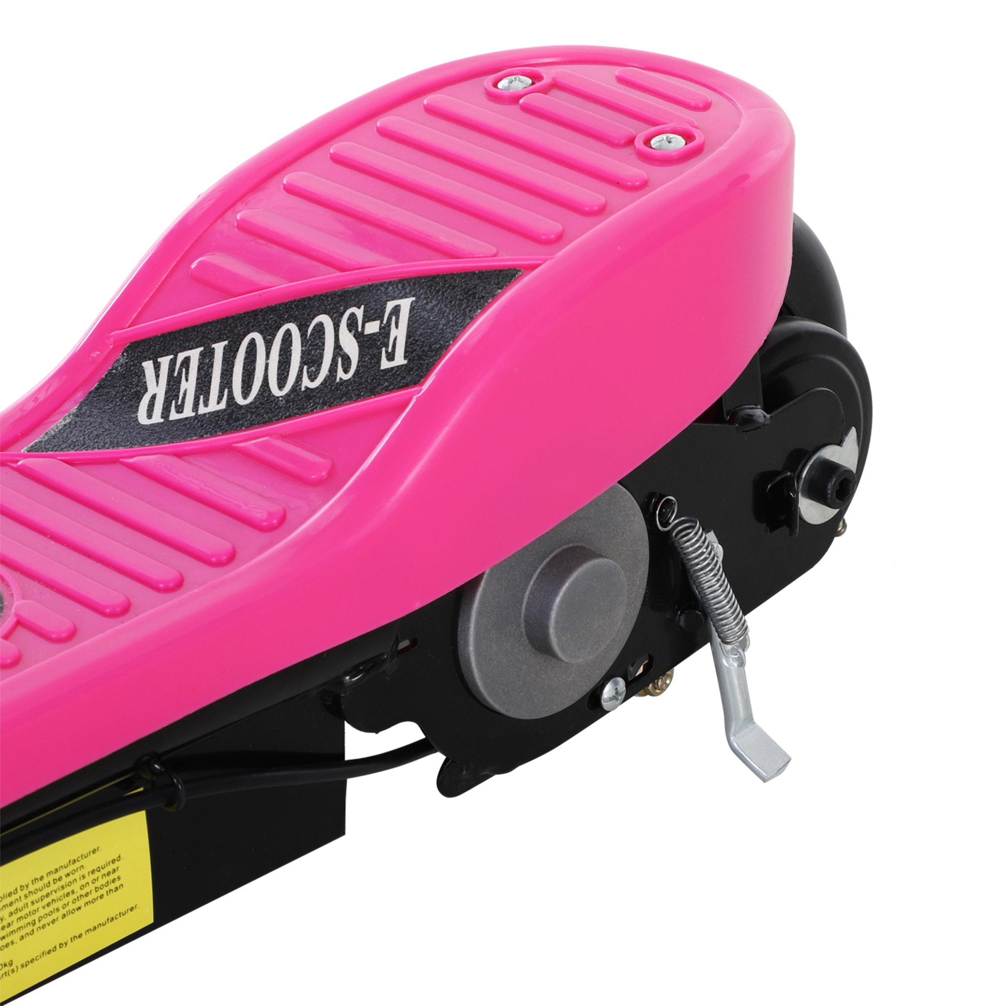 Patinete Eléctrico Plegable para Niños y Adolescentes de +7 Años Velocidad de 10 km/h Scooter Eléctrico con Manillar Ajustable en Altura y Frenos Carga Máx. 50 kg 78x37x87-95 cm Rosa