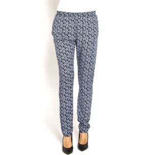 PANTALONE FLUIDO. MOD T771. Vita regolare e gamba regolare