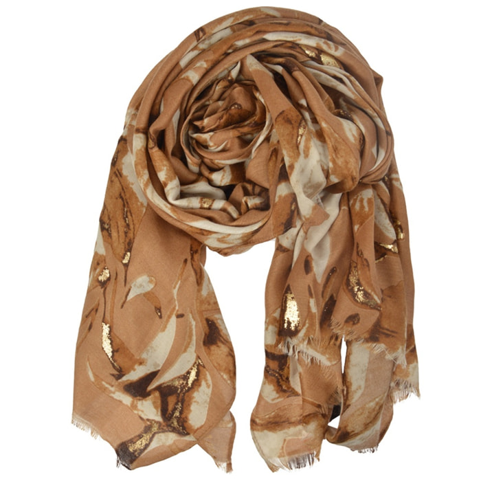 PASHMINA LUREX FANTASIA BEIGE CON SCATOLA REGALO ROMEO GIGLI MILANO