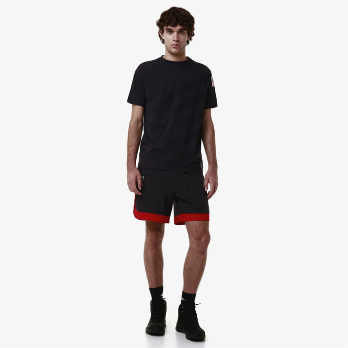 Kappa - T-Shirts & Top Uomo Donna Blu - Ayba2 Flag Us