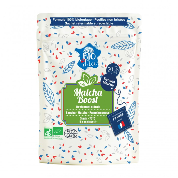 Thé vert Bio Matcha Boost - Infusettes 20x2g