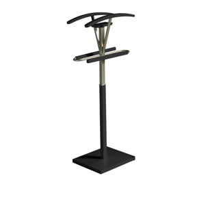 Galán de noche Couple negro 110x47x34 cm