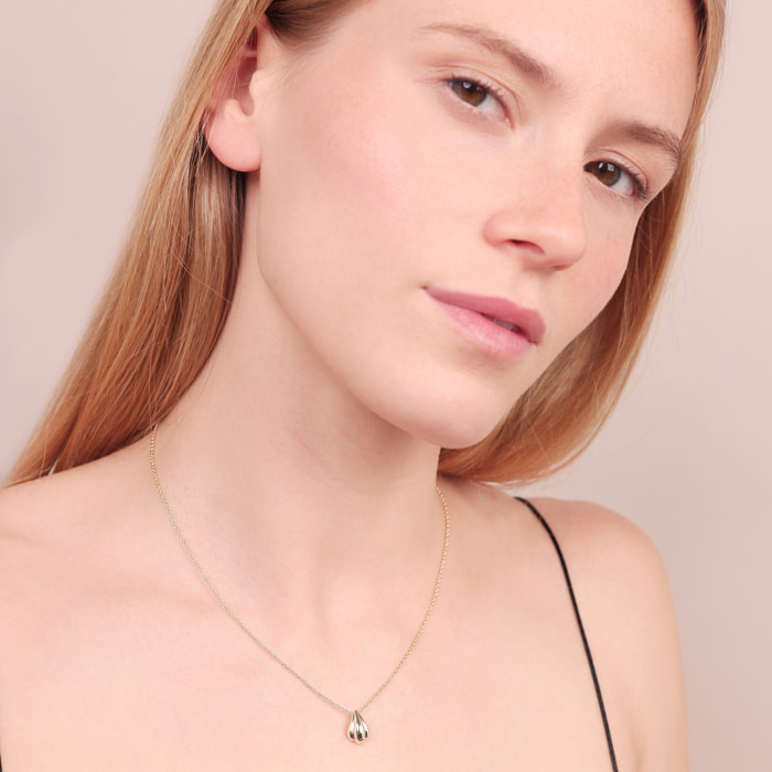 Collana Catena Rolo con Ciondolo Conchiglia