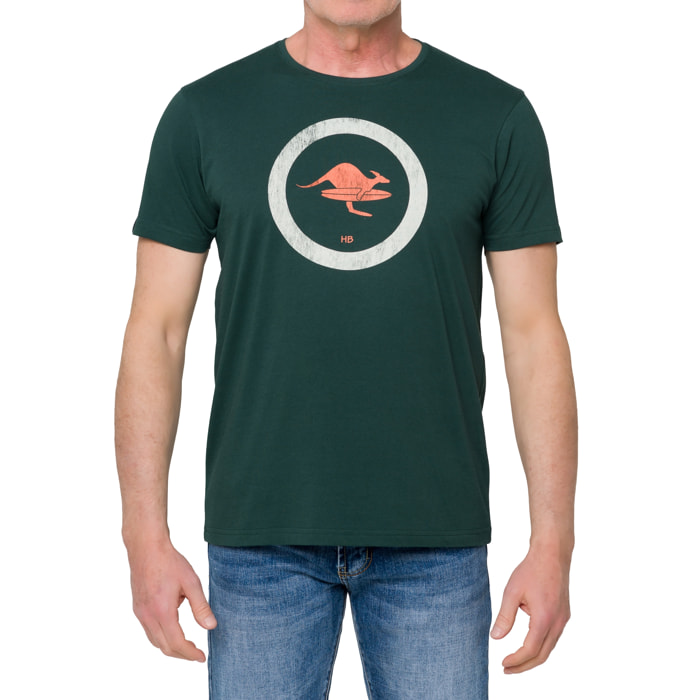 T-shirt in cotone 150 gr Hot Buttered Kailua Verde