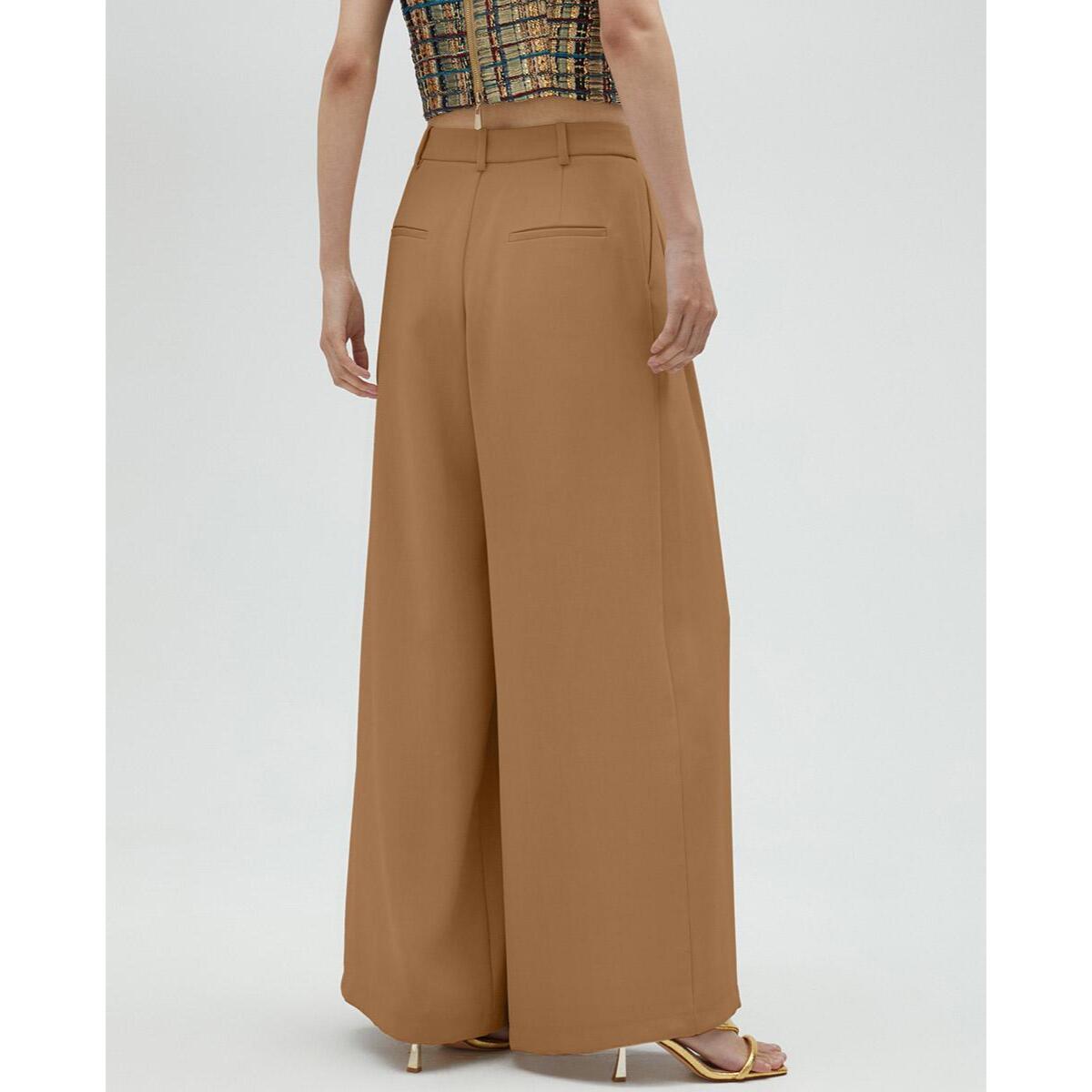 Pantalone palazzo con pinces