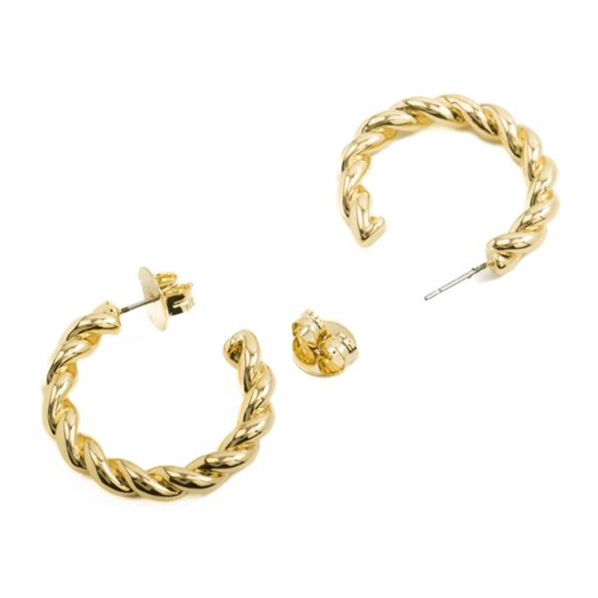 Pendientes Lux by Lux acabadoss en oro amarillo de 18k