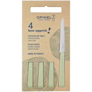 Set de couteaux OPINEL Coffret 4pcs Bon Appetit Sauge