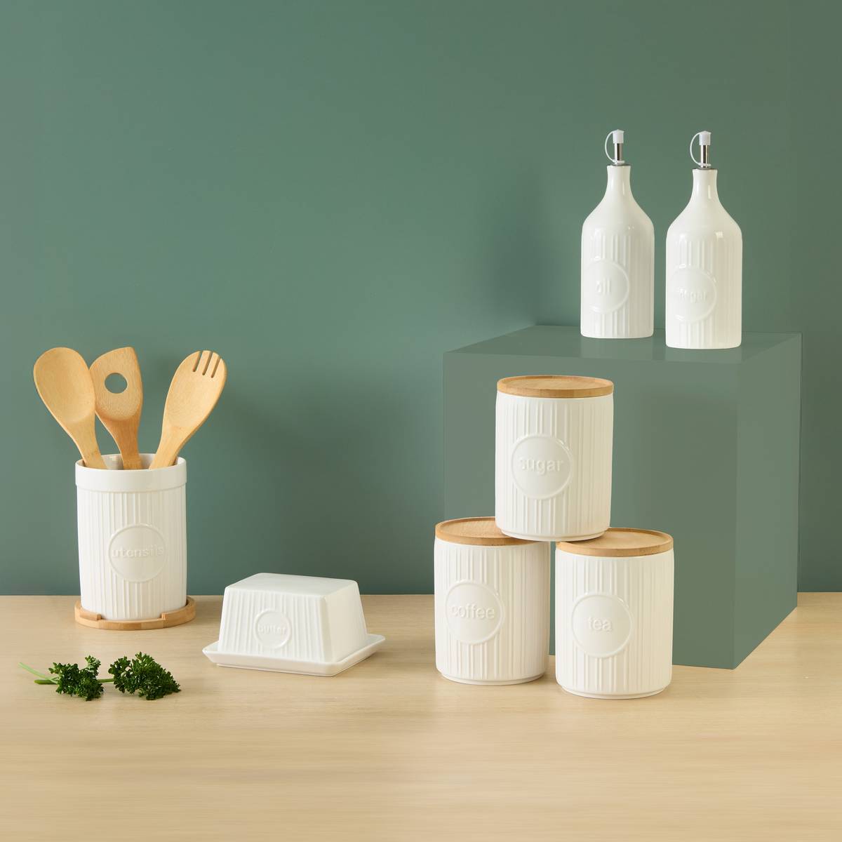 3 Boîtes de conservation grès blanc