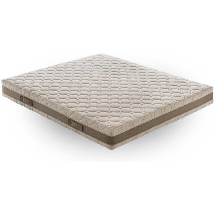 Materasso 140x190 in Memory Foam - 3Strati - Altezza 21 cm - 7 Zone di Comfort - Rivestimento Sfoderabile