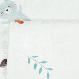 Tapis enfant tissé motif animaux SICA