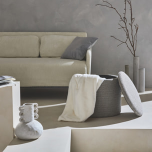 Pouf avec rangement tissu STOOL