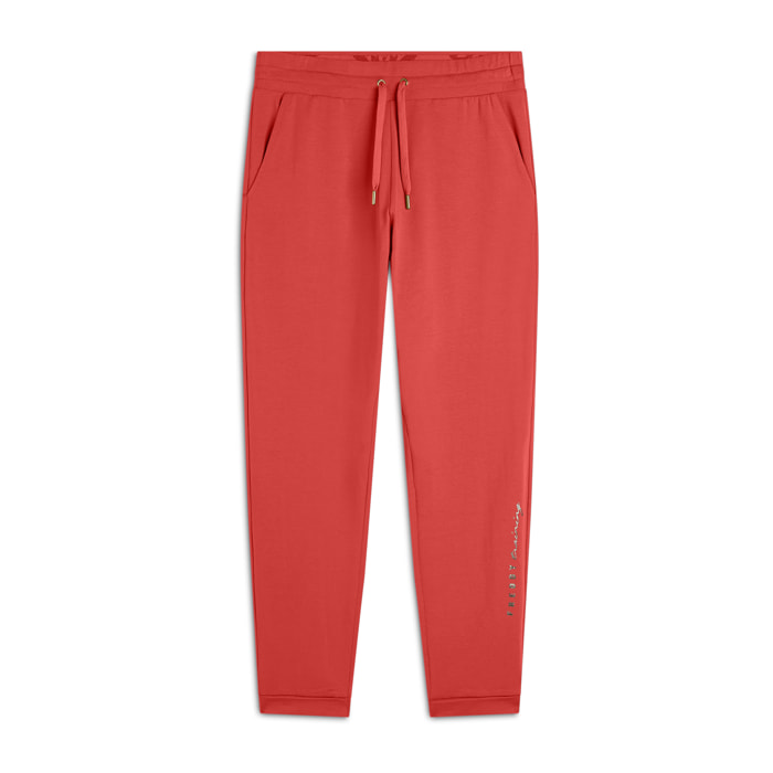 Pantaloni sportivi lunghezza 7/8 con risvolto