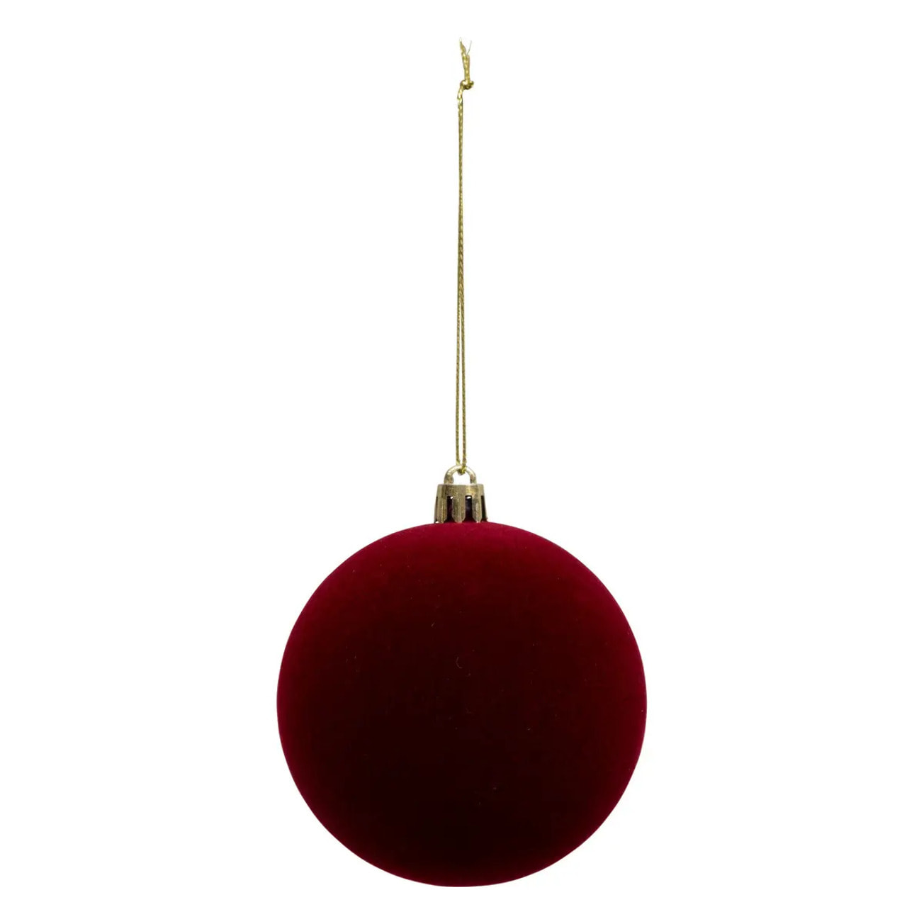 Boule de Noël pailletté rouge x9 80mm