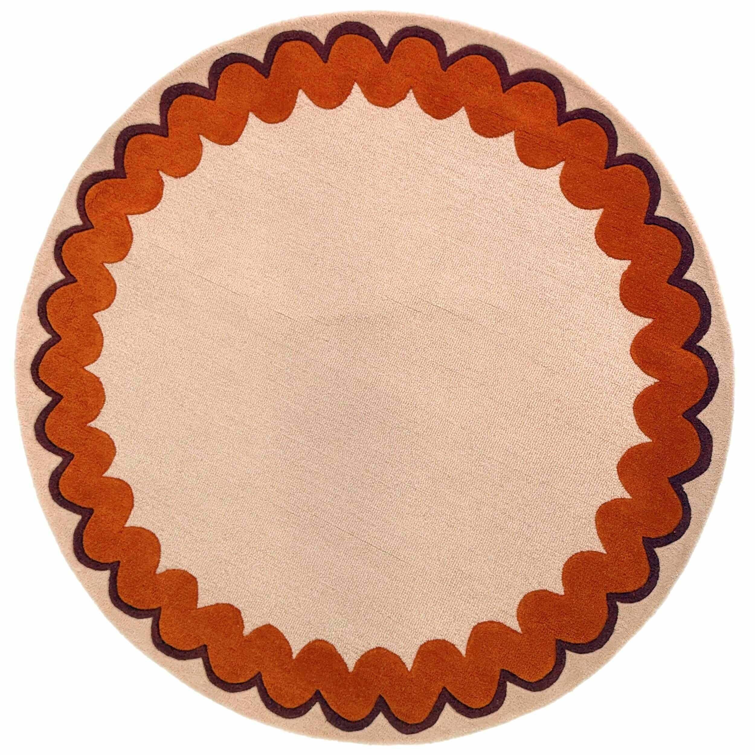 Tapis rond en laine WIGGLE
