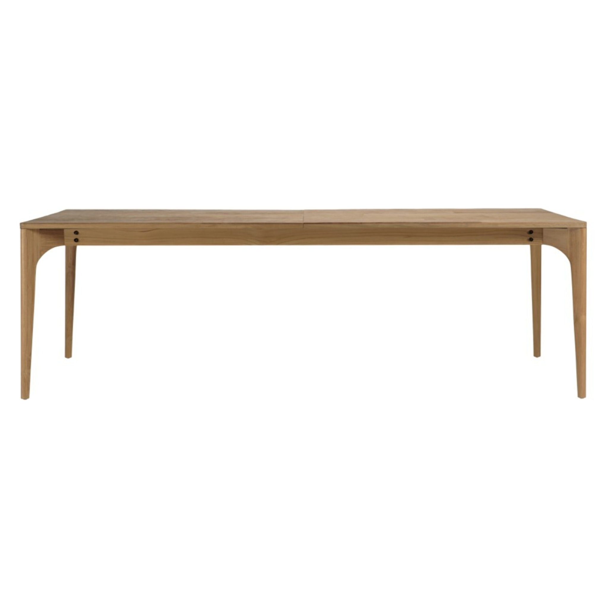 MAXENCE - Table à manger extensible 240/292x100cm en teck recyclé